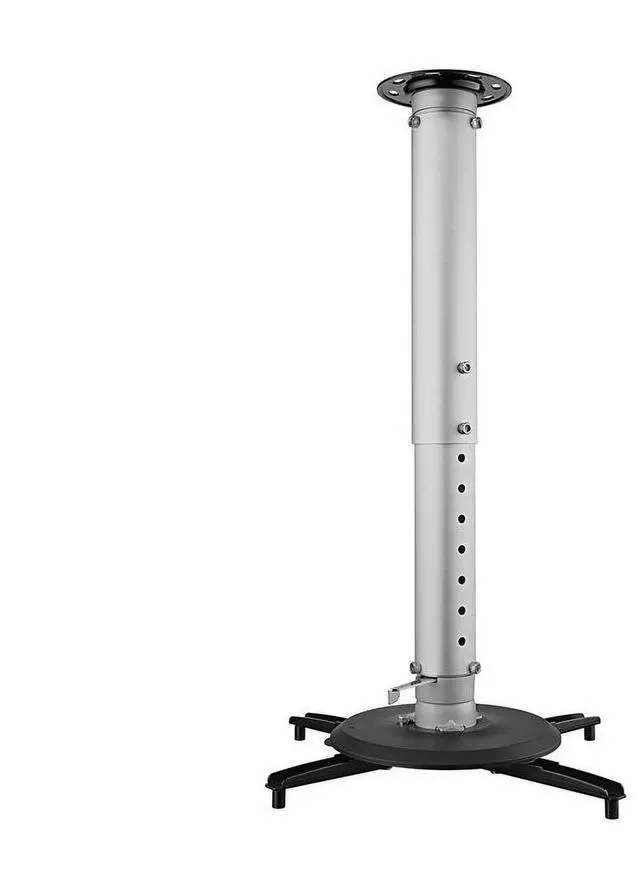 Alt view image 5 of 12 - Height Adjustable heavy-duty ceiling projector mount for projectors with large-diameter mount holes max 15in (380mm). Projector max weight 55.1 lbs (25 Kg)