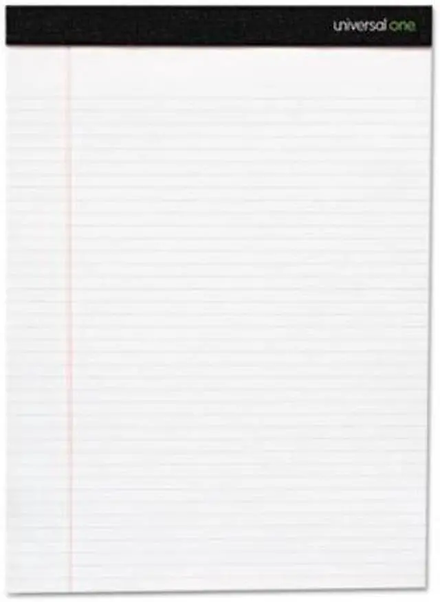 Alt view image 5 of 5 - Innovera UNV30730 Premium Ruled Writing Pads, White, 8.5 X 11.75, Legal/Wide, 50 Sheets, 12 Pads
