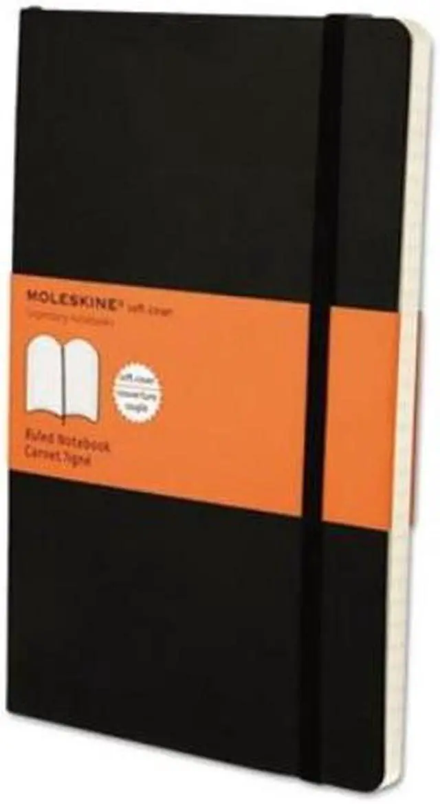 Alt view image 10 of 10 - Classic Softcover Notebook, Ruled, 8 1/4 x 5, Black Cover, 192 Sheets HBGMSL14