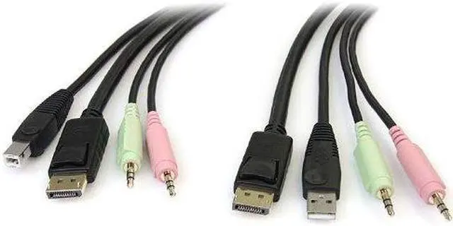 Alt view image 10 of 10 - 4-IN-1 USB DISPLAYPORT KVM SWIT