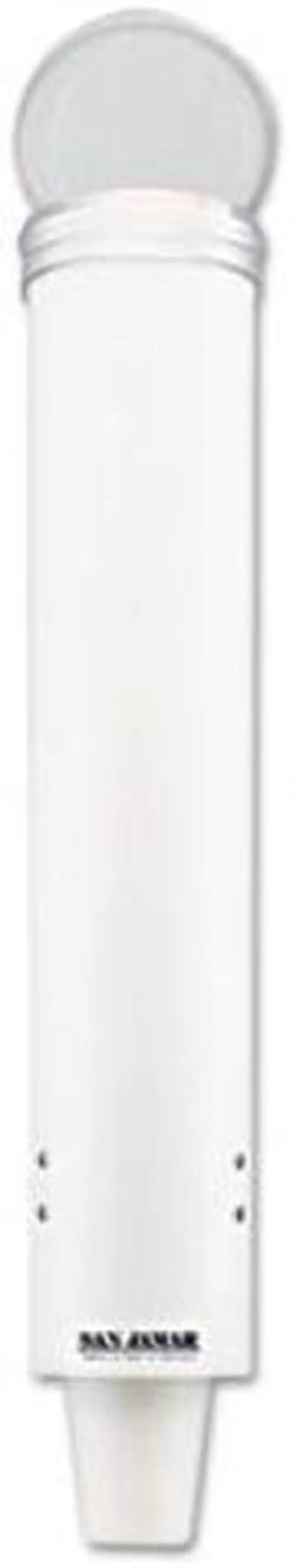 Alt view image 3 of 3 - San Jamar Small Pull-Type Water Cup Dispenser White C4160WH