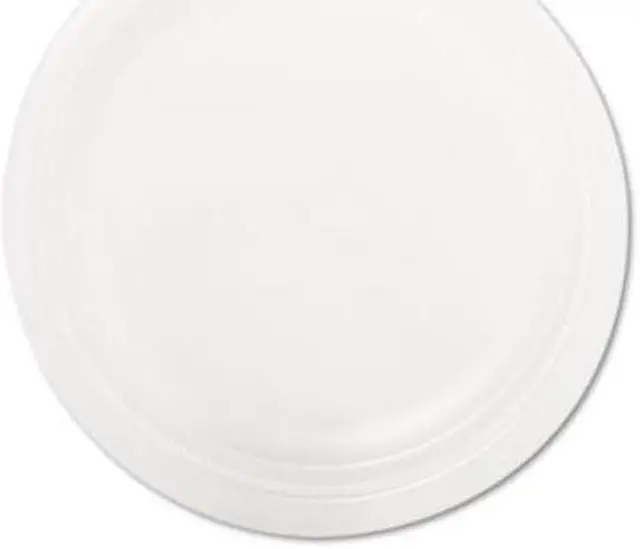 Alt view image 8 of 8 - Quiet Classic Laminated Foam Dinnerware Plate 10 1/4" White 125/Pk 4 Pks/Cs