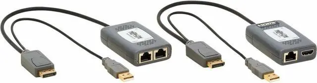 Alt view image 10 of 10 - Tripp Lite 1-Port DisplayPort over Cat6 Extender Kit B127U111PDPD