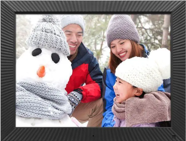 Alt view image 2 of 4 - Aluratek 11.6" WiFi Digital Photo Frame with Live Video Chat, Touchscreen, 16GB Built-in Memory (AFT11F), Black AWS217F