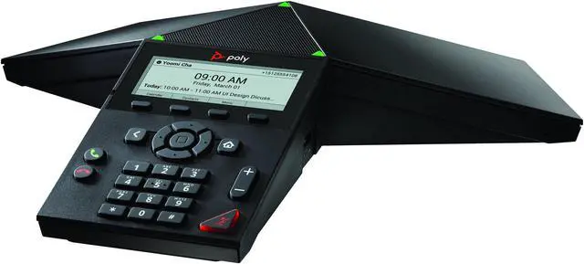 Alt view image 5 of 9 - HP Poly Trio 8300 IP Conference Station Corded Wi-Fi Bluetooth Black VoIP 1x Network RJ-45 PoE Ports Model 849A0AA#AC3