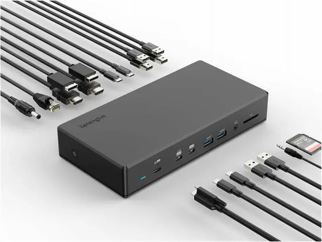 Alt view image 3 of 9 - Kensington SD4880P USB-C 10Gbps Quad Video 17-in-1 Driverless Dock