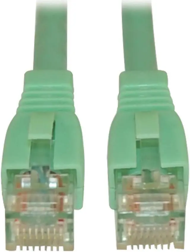 Alt view image 13 of 13 - TRIPP LITE N261-003-AQ 3 ft. Cat 6A Aqua Augmented Cat6 (Cat6a) Snagless 10G Certified Patch Cable, (RJ45 M/M) - Aqua