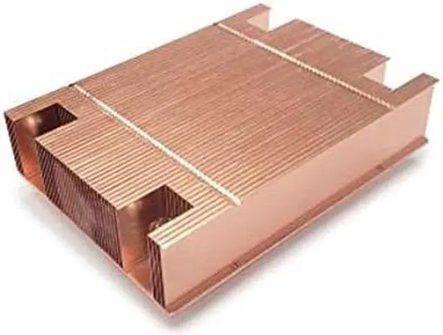 Alt view image 4 of 5 - Dynatron A46 272205 Fan 1u Passive Heatsink Copper Fin For Socket Am4/am5 Brown Box