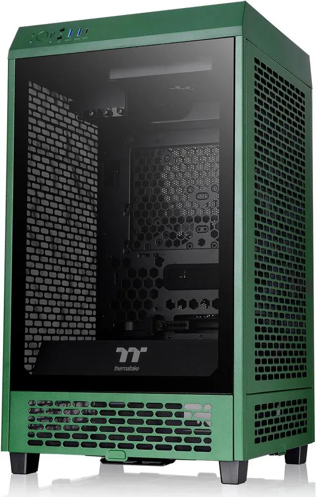 Alt view image 2 of 3 - Thermaltake The Tower 200 Racing Green Mini Chassis - CA-1X9-00SCWN-00