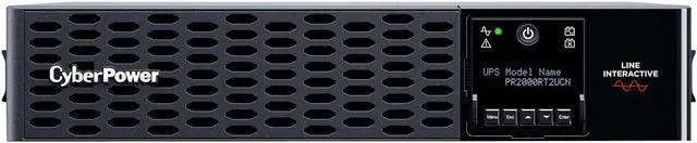 Alt view image 2 of 2 - CyberPower PR2000RT2UCN Smart App Sinewave UPS Systems - 2000VA/2000W, 120 VAC, NEMA 5-20P, 2U, Rack / Tower, Sine Wave, 8 Outlets, LCD, PowerPanel® Business
