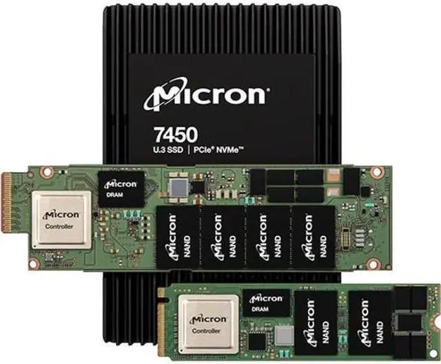 Alt view image 2 of 5 - SSD Micron 7450 PRO 960GB M.2 (22x110) NVMe PCI 4.0 MTFDKBG960TFR-1BC1ZABYYR (DWPD 1)