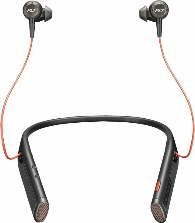 Alt view image 5 of 5 - Poly Voyager 6200 Black Headset - Siri, Google Assistant - Stereo - Wireless - Bluetooth - 98.4 ft - 20 Hz - 20 kHz - Over-the-ear, Earbud - Binaural - In-ear - Omni-directional Microphone - Black