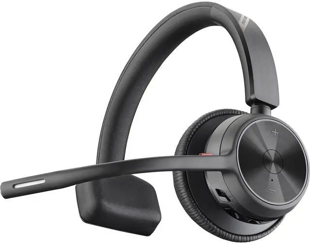 Alt view image 7 of 7 - Poly Voyager 4310 USB-C Headset - Siri, Google Assistant - Mono - USB Type A, USB Type C - Wired/Wireless - Bluetooth - 164 ft - 20 Hz - 20 kHz - On-ear - Monaural - Ear-cup - 4.92 ft Cable - Electret