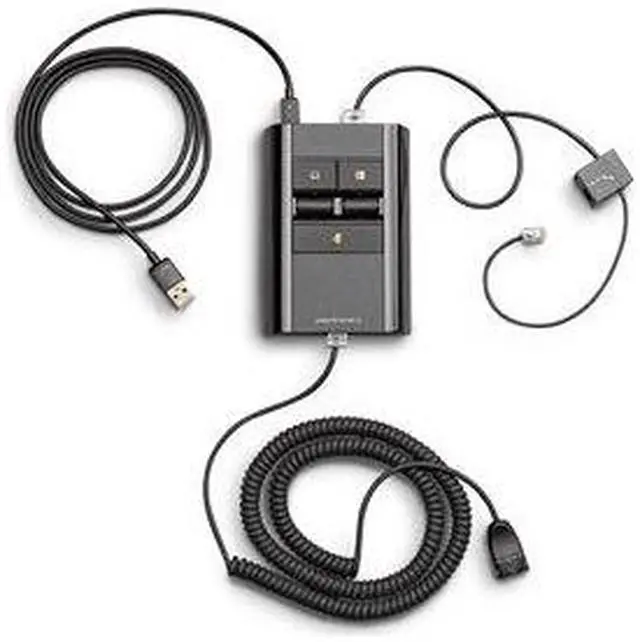 Alt view image 4 of 4 - HP Poly MDA524 QD Headset Switch for Headset Phone Handset Computer Model 8L544AA