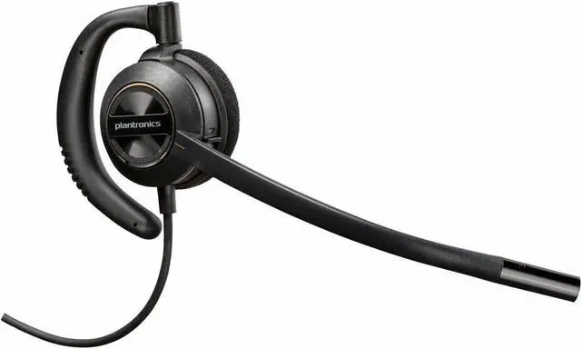 Alt view image 4 of 4 - Poly EncorePro HW530D Headset - Mono - Quick Disconnect, USB - Wired - Over-the-ear - Monaural - Ear-cup - Noise Cancelling Microphone - Noise Canceling - Black