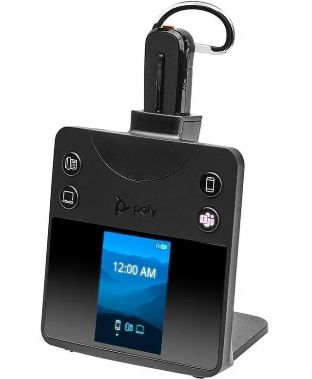 Alt view image 4 of 6 - Poly Savi 8445 Office Microsoft Teams Certified DECT 1920-1930 MHz Convertible Headset Model 8L7F1AA#ABA