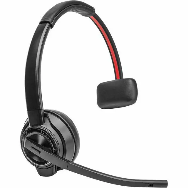 Alt view image 3 of 9 - Poly Savi 8410 Office Monaural Microsoft Teams Certified DECT 1920-1930 MHz Headset - Microsoft Teams Certification - Mono - USB Type C - Wireless - Bluetooth/DECT - 590.6 ft - 32 Ohm - 20 Hz - 20 kHz