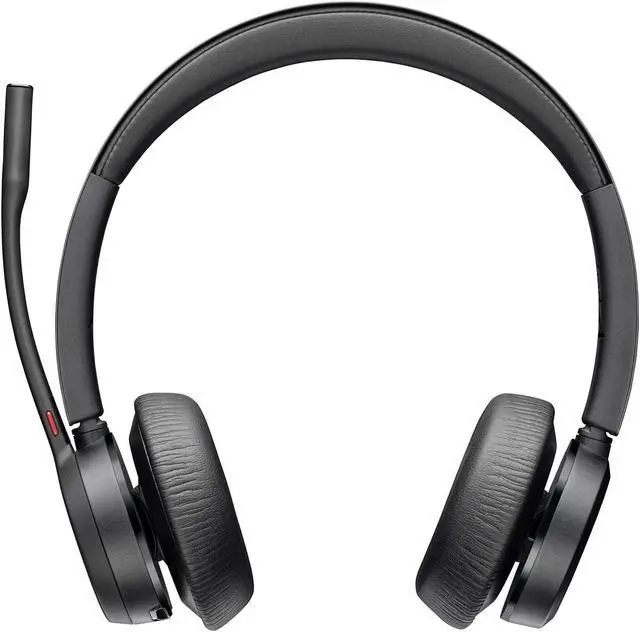 Alt view image 8 of 8 - Poly Bluetooth Office Headset - Microsoft Teams Certification - Siri, Google Assistant - Stereo - USB Type C - Wired/Wireless - Bluetooth - 164 ft - 20 Hz - 20 kHz - Over-the-head - Binaural - Ear-cup