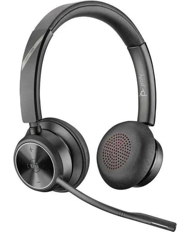 Alt view image 5 of 5 - Poly Savi 7320 Headset - Stereo - Wireless - DECT - 590.6 ft - Over-the-head - Binaural - Ear-cup - Noise Cancelling Microphone