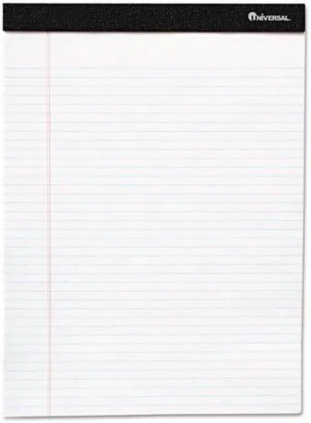 Alt view image 4 of 4 - Innovera UNV57300 Premium Ruled Writing Pads, White, 5 X 8, Legal Rule, 50 Sheets, 12 Pads