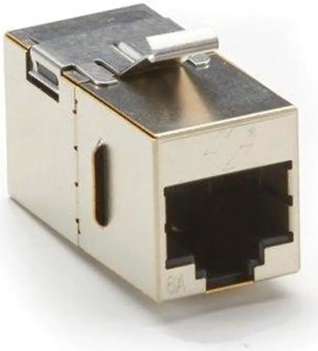 Alt view image 10 of 10 - Black Box C6ACP70S-SV CAT6A Shielded Keystone Coupler