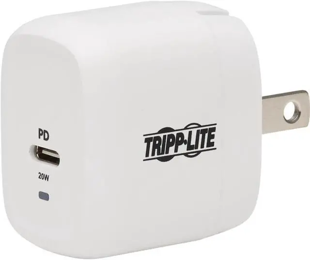 Alt view image 15 of 15 - Tripp Lite Compact 1-Port USB-C Wall Charger GaN Technology 20W U280W0120C1G