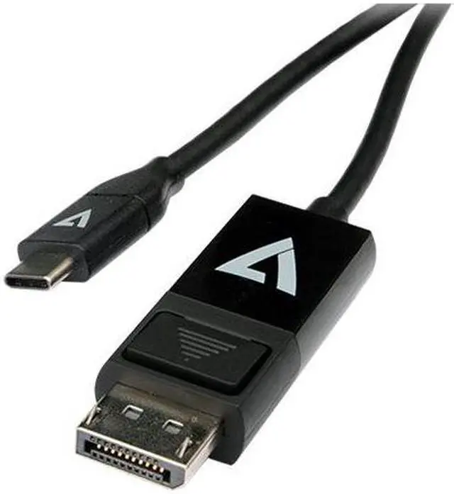 Alt view image 13 of 13 - V7 DisplayPort/USB-C Audio/Video Cable V7UCDP2M