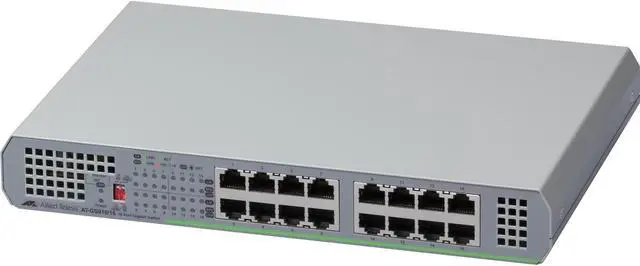 Alt view image 12 of 12 - Allied Telesis - AT-GS910/16-10 - Allied Telesis 16-Port 10/100/1000T Unmanaged Switch with Internal PSU - 16 Ports - 2