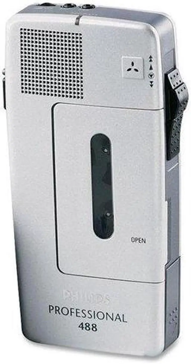 Alt view image 10 of 10 - Philips PM488 Minicassette Voice Recorder