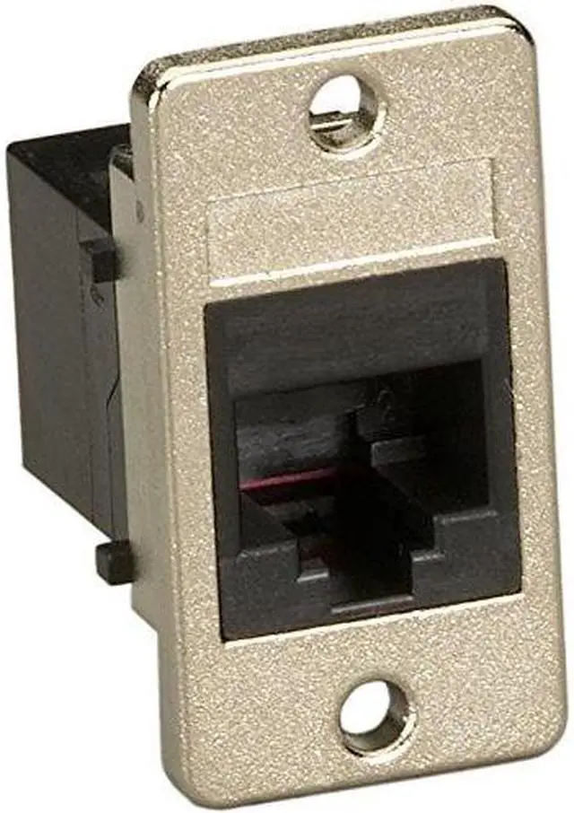 Alt view image 8 of 8 - Black Box Panel-Mount Modular Coupler RJ-45 Black FMT1081