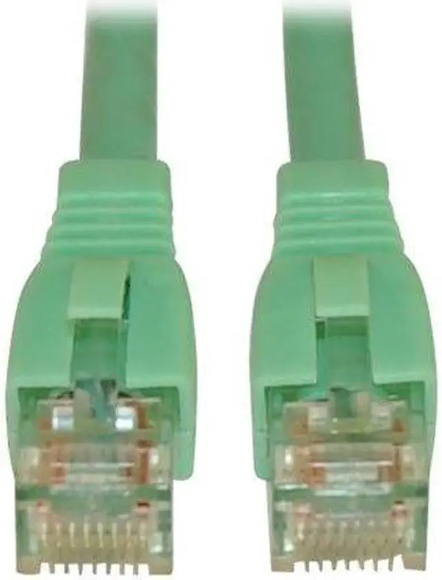 Alt view image 6 of 11 - TRIPP LITE N261-010-AQ 10 ft. Cat 6A Aqua Augmented Cat6 (Cat6a) Snagless 10G Certified Patch Cable, (RJ45 M/M) - Aqua