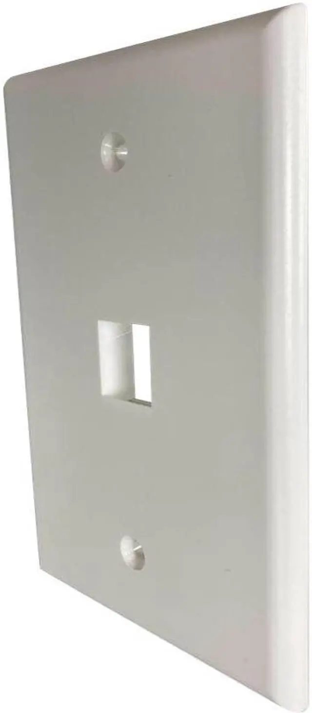 Alt view image 12 of 12 - Tripp Lite Safe-IT Single-Gang Keystone Wall Plate Antibacterial Ivory Matte
