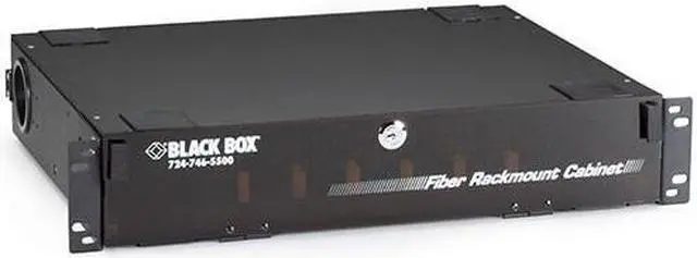 Alt view image 8 of 8 - Black Box Rackmount Fiber Enclosure - 2U, 6-Panel
