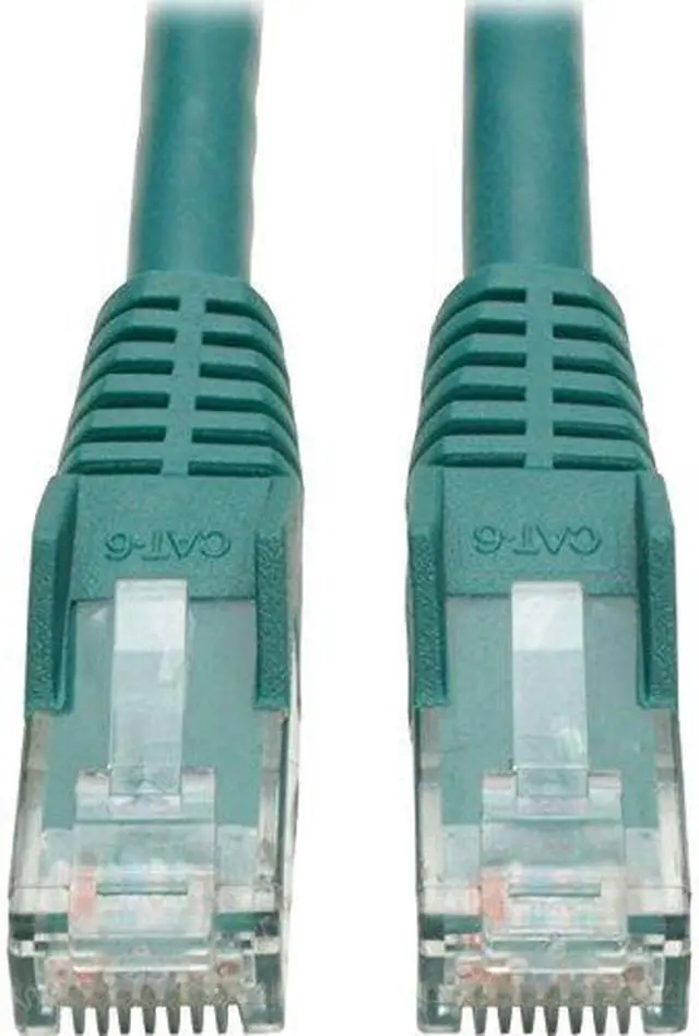 Alt view image 12 of 12 - CAT6 GIGABIT SNAGLESS MOLDED PATCH CABLE (RJ45 M/M) - GREEN, 35-FT.