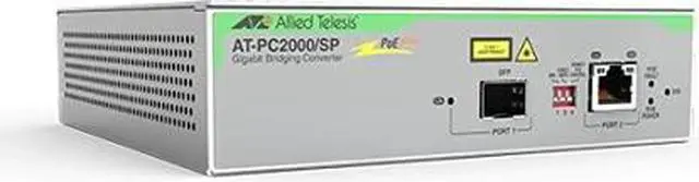 Alt view image 10 of 11 - Allied Telesis PoE+ to SFP Switching Media Converter