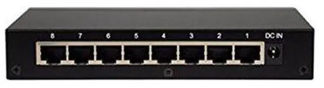 Alt view image 7 of 7 - 8-Port Unmanaged Gigabit Ethernet Switch 8 x 10/100/1000Mbps RJ45 Auto MDI/MDIX | Amer Networks