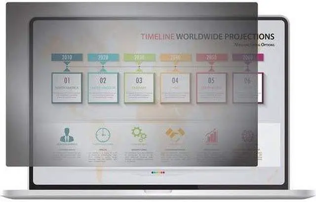 Alt view image 3 of 3 - Rocstor PV0015-B1 PrivacyView Privacy Filter for 15.6" Widescreen Laptop, Black