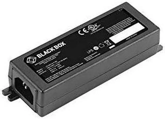 Alt view image 7 of 9 - BLACK BOX LPJ001A-T-R2 GIGABIT ETHERNET INJECTOR POE+ - 10/100/1000BASE-T RJ-45, 802.3AT, 1-PORT, 45 DA