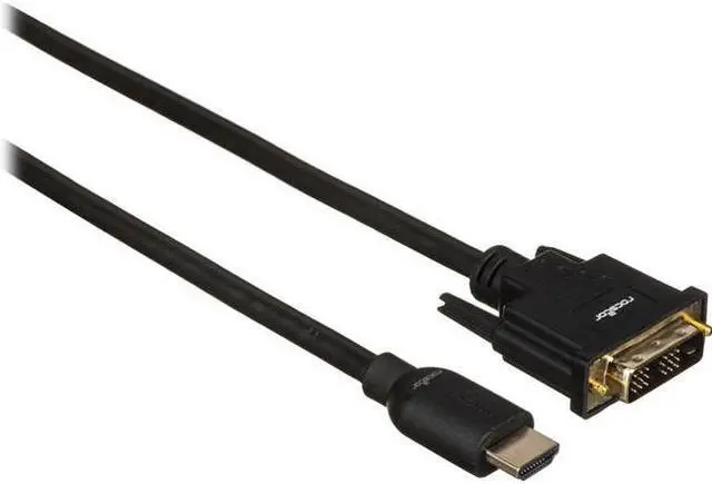 Alt view image 3 of 3 - ROCSTOR 3FT HDMI TO DVI-D CABLE - M/M SUPPORTS UP TO 1920 X 1200 - BLACK