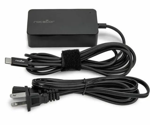 Alt view image 9 of 10 - Rocstor 45W Smart USB-C Laptop Power Adapter Charger - Compatible and perfect fit for Dell, HP®, Lenovo®, Microsoft® Surface®(23W, 24W) Power Supply, Apple