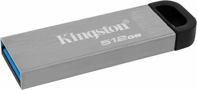 Alt view image 4 of 4 - Kingston DataTraveler Kyson USB 3.2 Gen 1 Flash Drive 512GB - Stylish Capless Metal Case