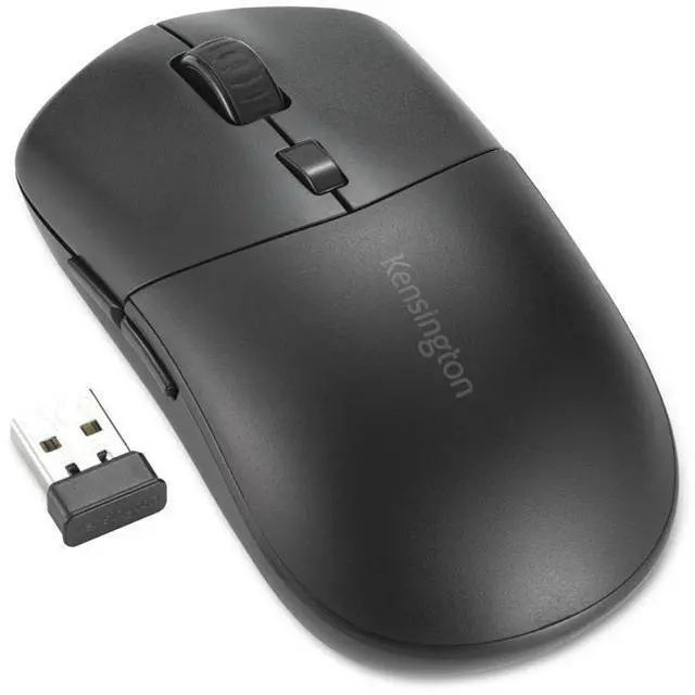 Alt view image 9 of 10 - Kensington MY430 Mouse - Optical - Wireless - Bluetooth - 2.40 GHz - Rechargeable - USB - 2400 dpi - 6 Button(s) - 5 Programmable Button(s)