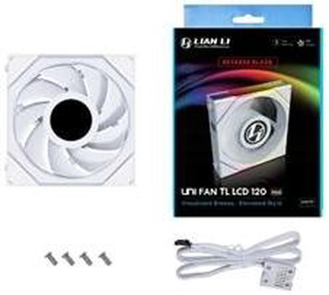 Shell Rgb Colors Lian Li UNI FAN TL LCD 120 RGB Single Pack White Color (No controller ...
