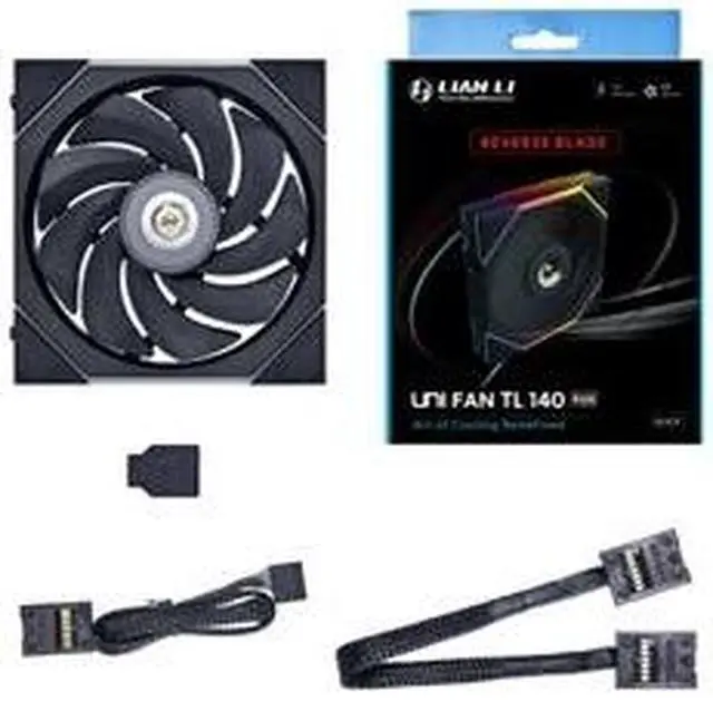 Alt view image 7 of 11 - Lian Li UNI FAN TL140MM Reverse Blade  Single Pack Black (No controller included)- 14RTL1B