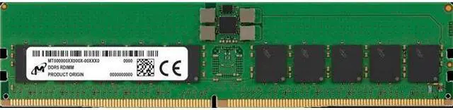 Alt view image 2 of 3 - Micron 48GB DDR5 4800 MHz / PC5-38400 CL40 registered ECC Model (MTC20F104XS1RC48BR)