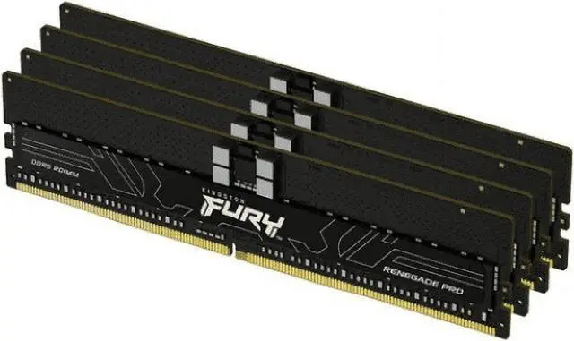 Alt view image 8 of 9 - Kingston 128GB (4 x 32GB) DDR5 6400MT/s CL32 FURY Renegade Pro RDIMM Black EXPO - For Motherboard - 128 GB (4 x 32GB) - DDR5-6400/PC5-51200 DDR5 SDRAM - 6400 MHz Dual-rank Memory - CL32 - 1.40 V - ECC