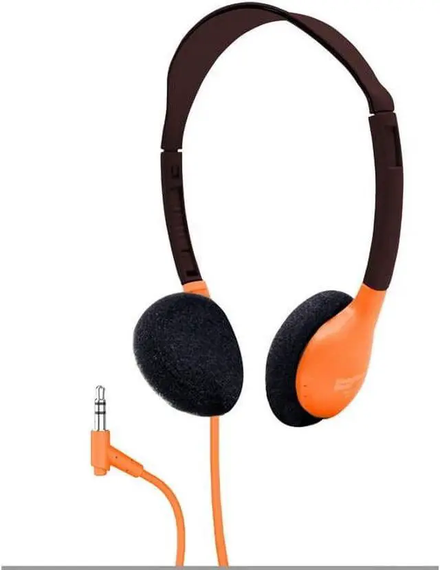 Alt view image 4 of 4 - HamiltonBuhl Personal On-Ear Stereo Headphone  ORANGE