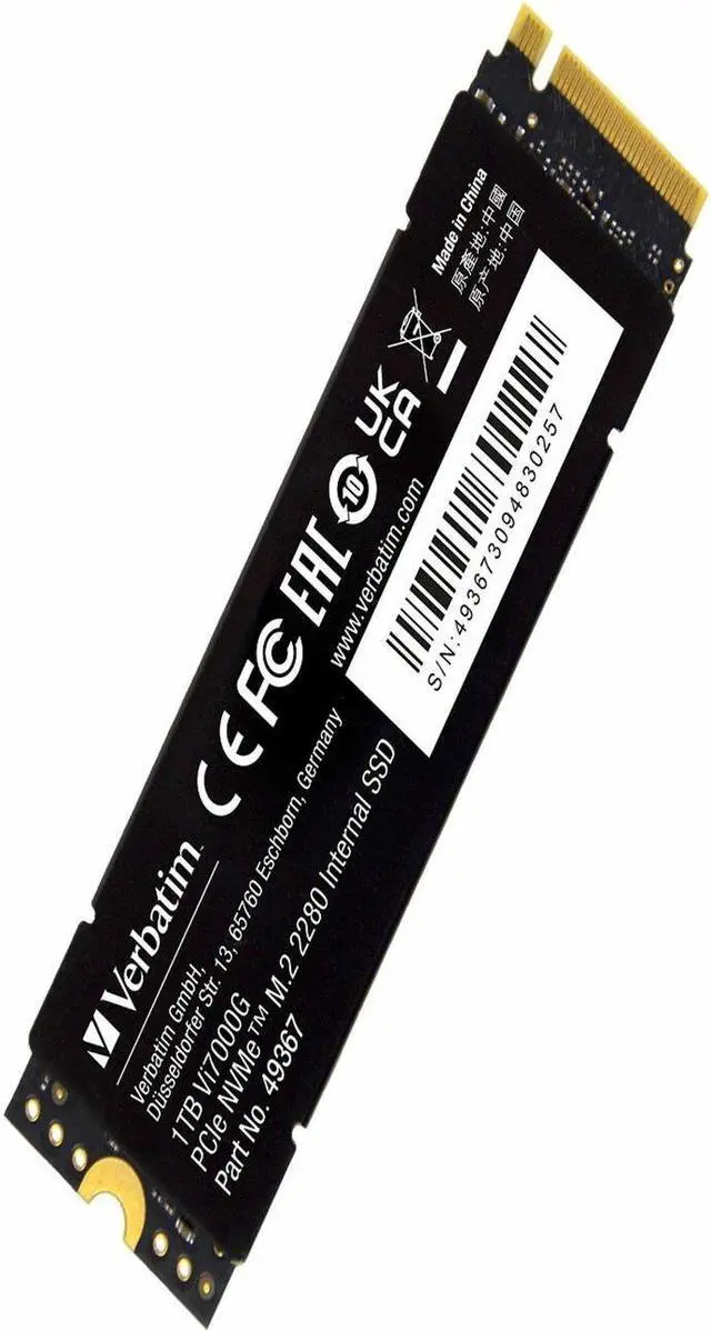 Main image of Verbatim Vi7000 1TB PCIe NVMe M.2 2280 Internal SSD 49367