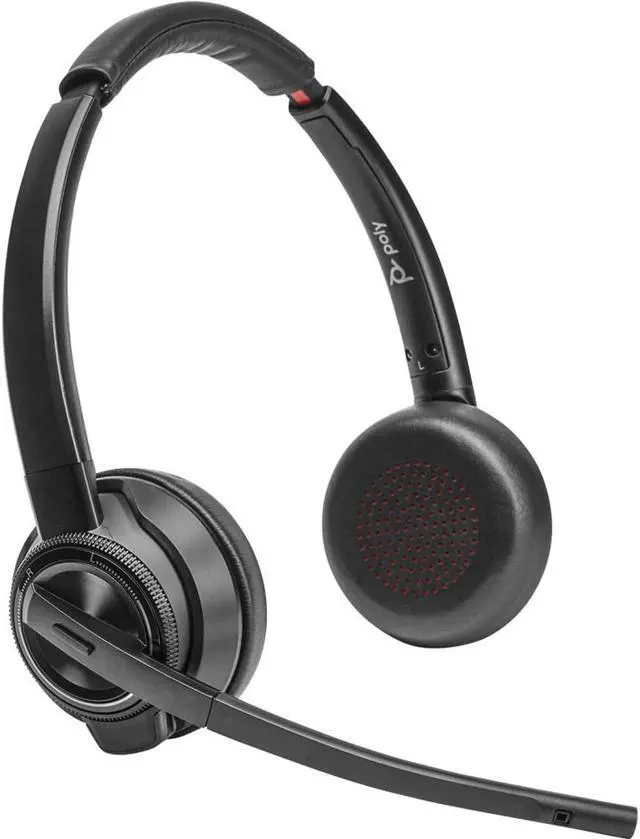 Alt view image 4 of 12 - HP Poly Savi 8420 Office Stereo Microsoft Teams Certified DECT 1920-1930 MHz Headset Model 8L7F5AA#ABA