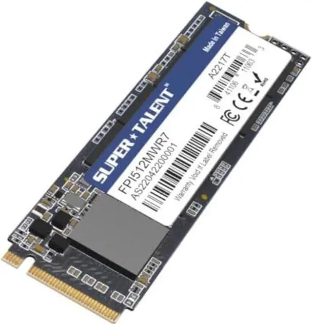 Alt view image 9 of 9 - Super Talent Super Talent Internal SSD 512GB PCIe Gen3x4 NVMe M.2 Up to 3000MB/s FPI512MWR7 Domestic Product